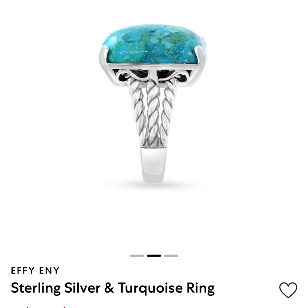 Effy Blue Silver Statement Ring - image 2